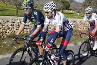 Alex Dowsett and Bradley Wiggins on day one of the Challenge Mallorca