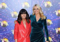 Tess Daly and Claudia Winkleman presenting Strictly Come Dancing