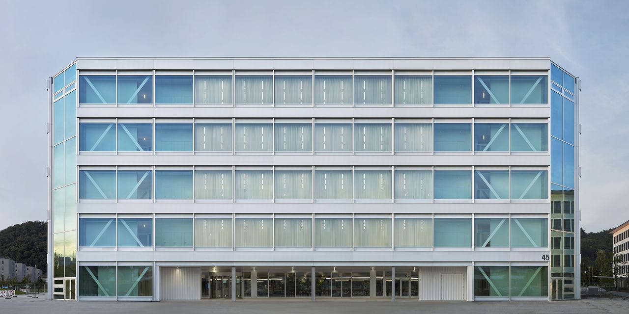 hero exterior of Roche office by Christ &amp; Gantenbein