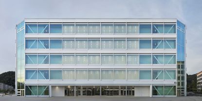 hero exterior of Roche office by Christ & Gantenbein