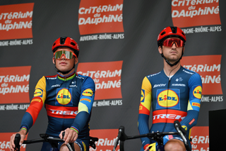Mads Pedersen and Giulio Ciccone at the Critérium du Dauphiné