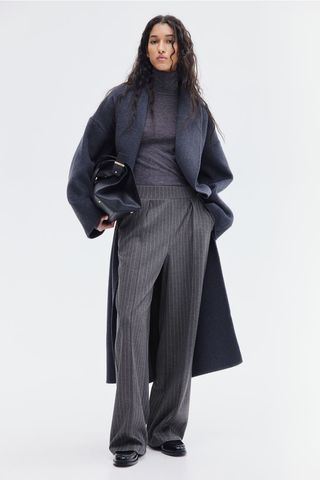 High-Waisted Tailored Trousers