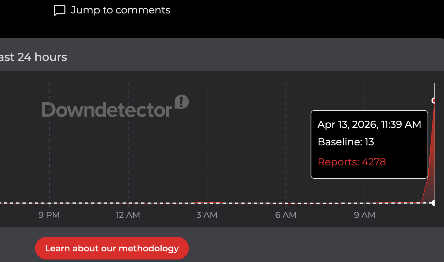 Downdetector reports