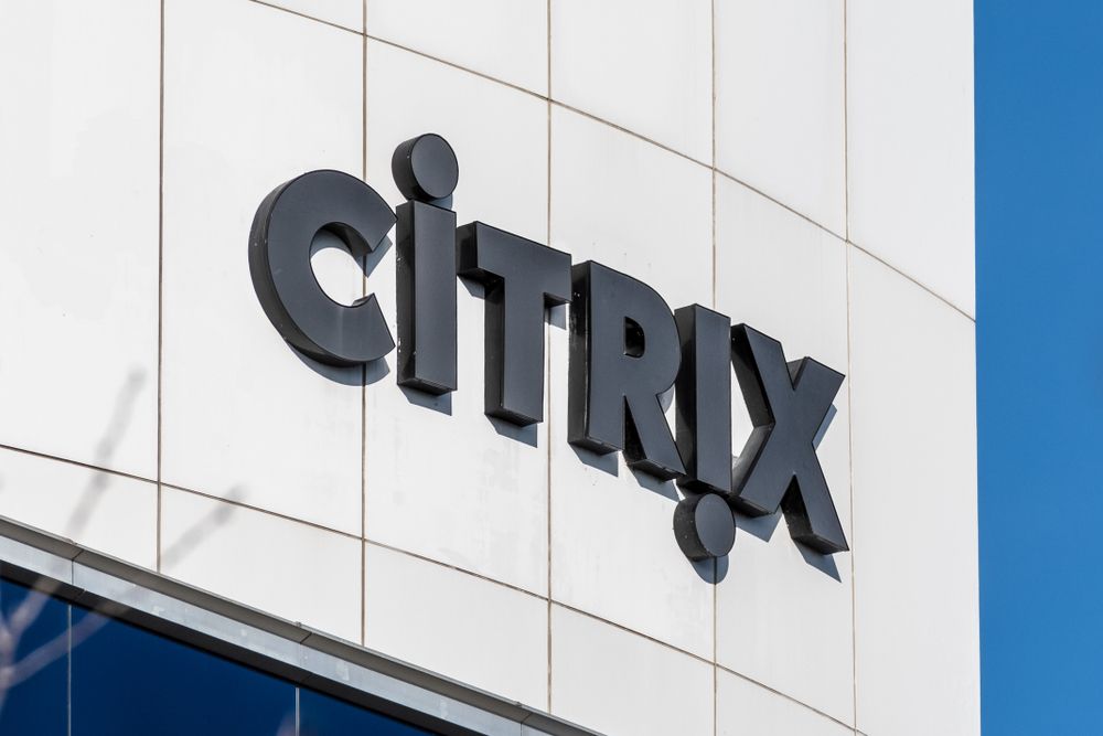 The Citrix logo on its headquarters 