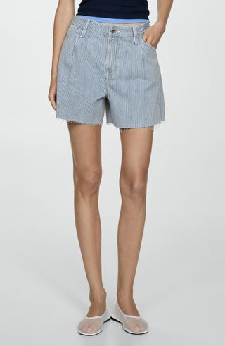 Ibiza Stripe Denim Shorts