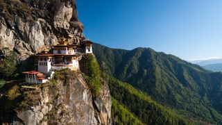 Taktshang (Tiger's Nest) monastery in Bhutan. Image: Whitworth Images/Getty Images