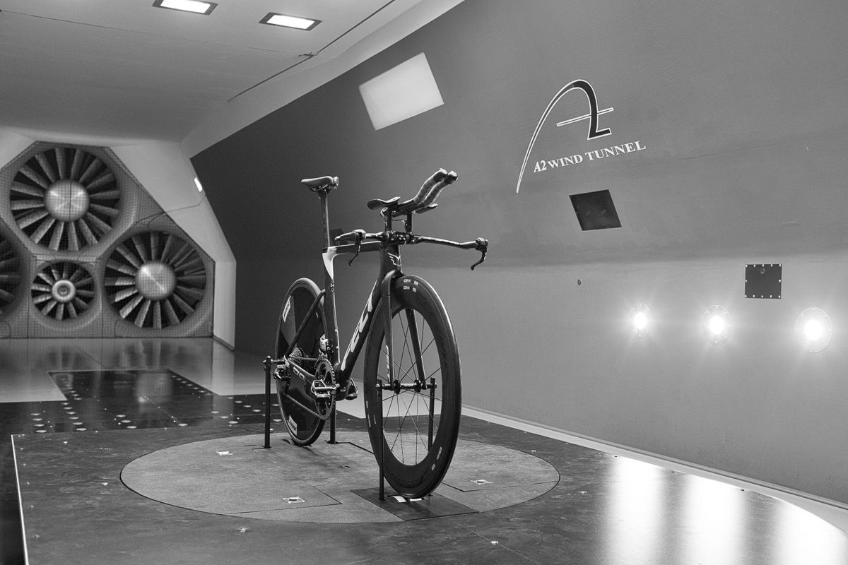 One of the Holowesko-Citadel Felt TT bikes is ready for testing