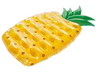 pineapple tube and white background