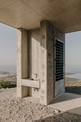 tap, part of a hut in cyprus in a national park by Anastasiou MisseriMisseri with