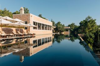 Exterior of bodrum hotel by aman resorts