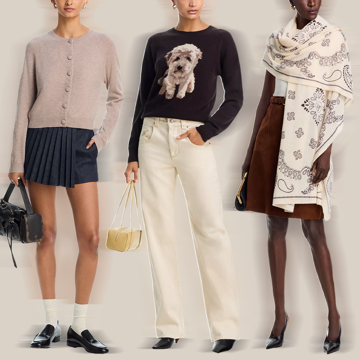 Bloomingdale's Cashmere Sweater Collage