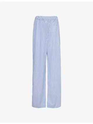 Mirca Fluid Stripe-Print Woven Trousers