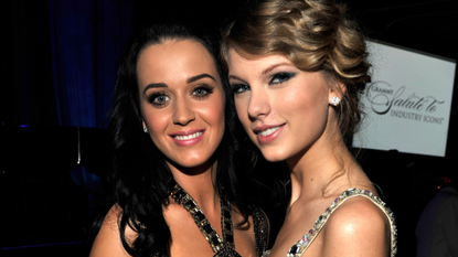 Katy Perry and Taylor Swift at the 52nd Annual GRAMMY Awards - Salute To Icons Honoring Doug Morris held at The Beverly Hilton Hotel on January 30, 2010 in Beverly Hills, California.