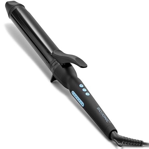 Bio Ionic Long Barrel Styler, 1.5" Curling Iron With Moisture Heat Technology &amp;amp; Nanoionic Mx, Verstatile Curling Wand With Longer Barrel for Voluminous "lived-In" Curls