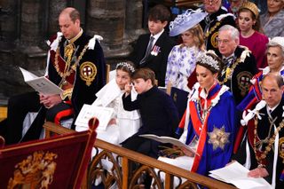 Prince William and members of the royal family