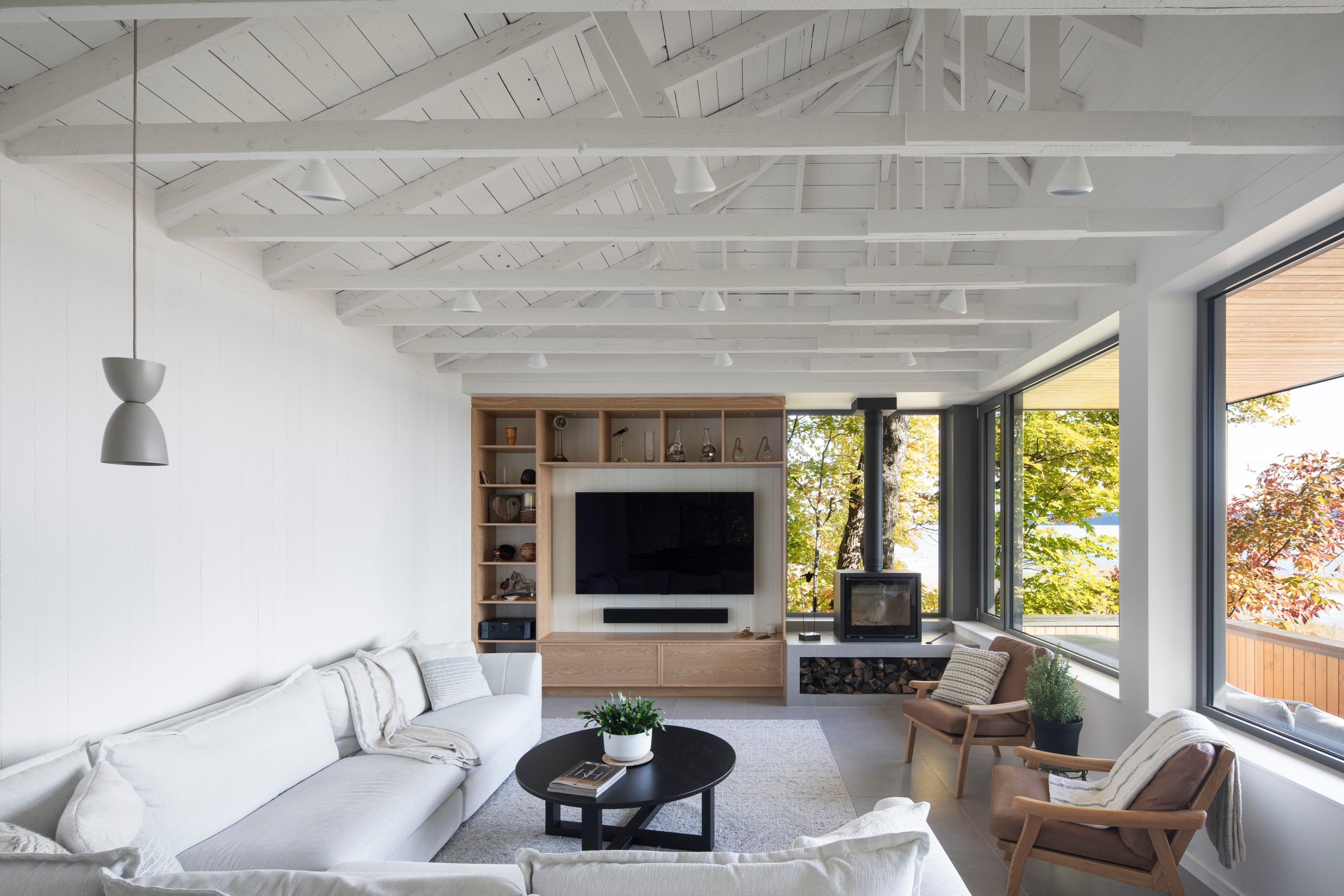 The original structure houses the main living spaces