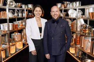 Cooking With The Stars hosts Emma Willis and Tom Allen