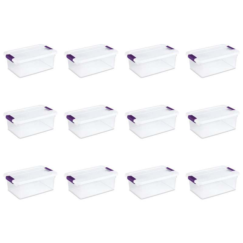 Sterilite Clear View Storage Container Tote W/ Latching Lid &amp;amp; Reviews | Wayfair