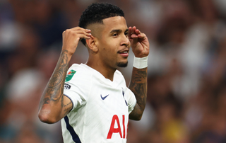 Savio celebrating after scoring for Tottenham on Wednesday against Charlton