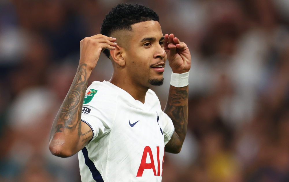 Savio celebrating after scoring for Tottenham on Wednesday against Charlton
