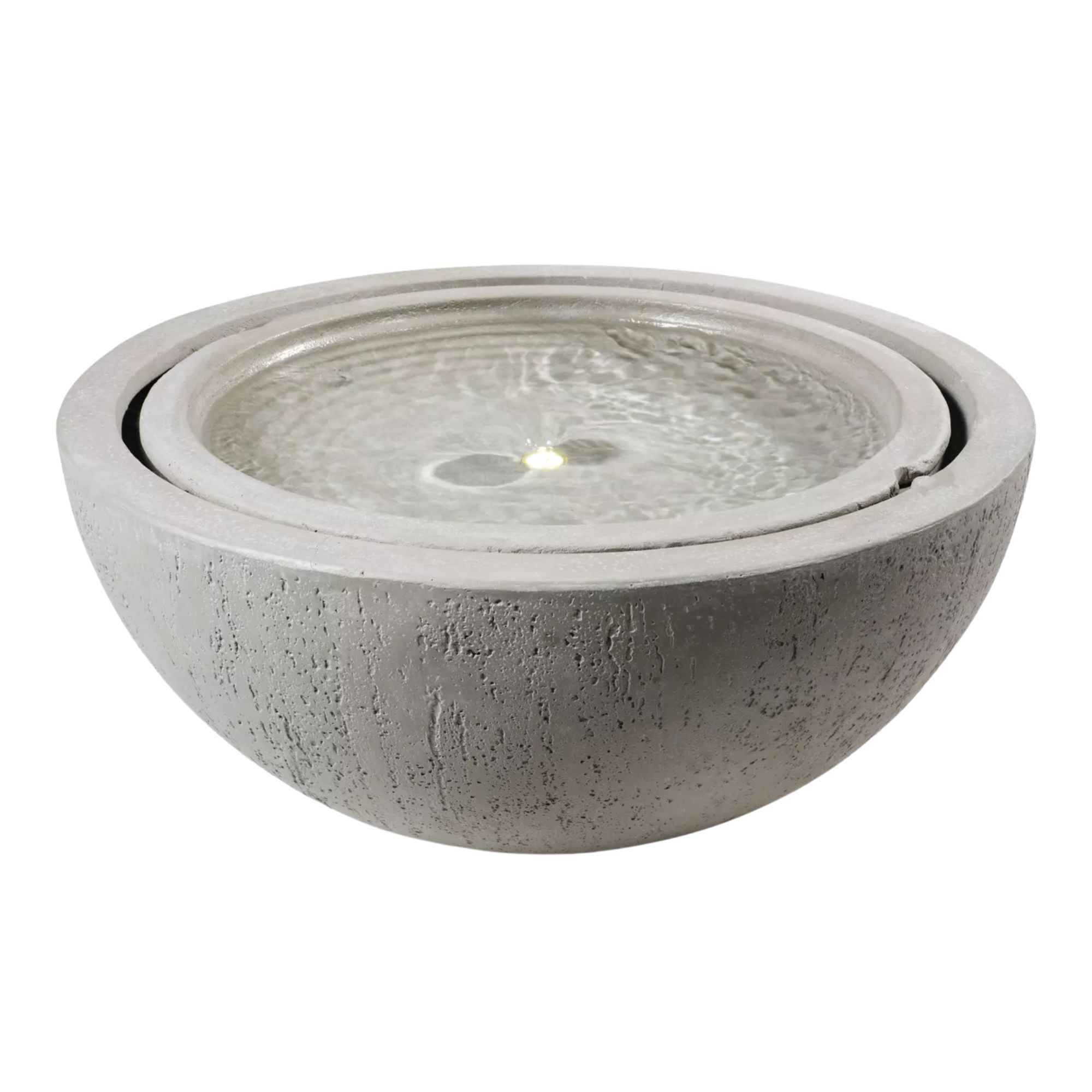 Kaemingk, Whirlpool Stone Effect LED Water Feature, Gray