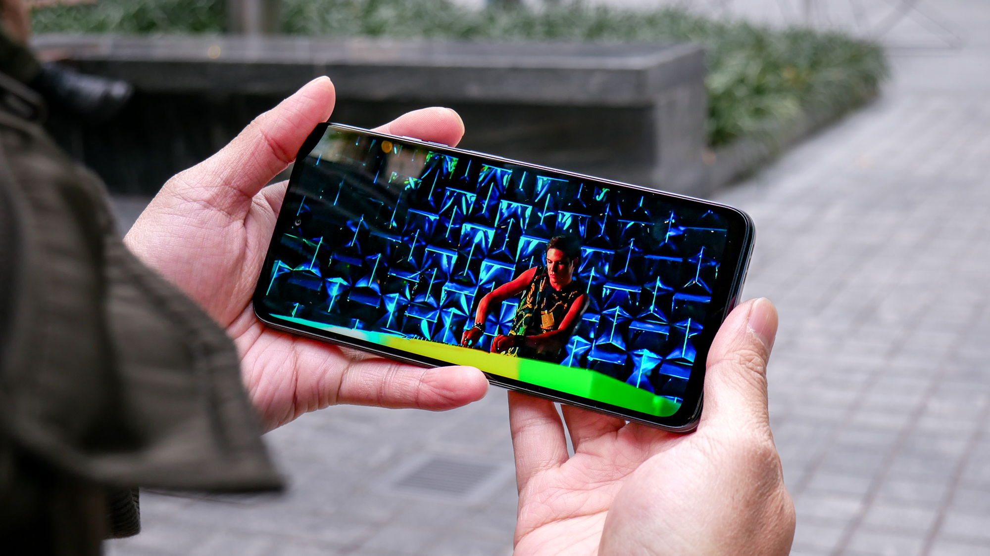 Motorola Moto G Play (2026) playing 4K HDR video.