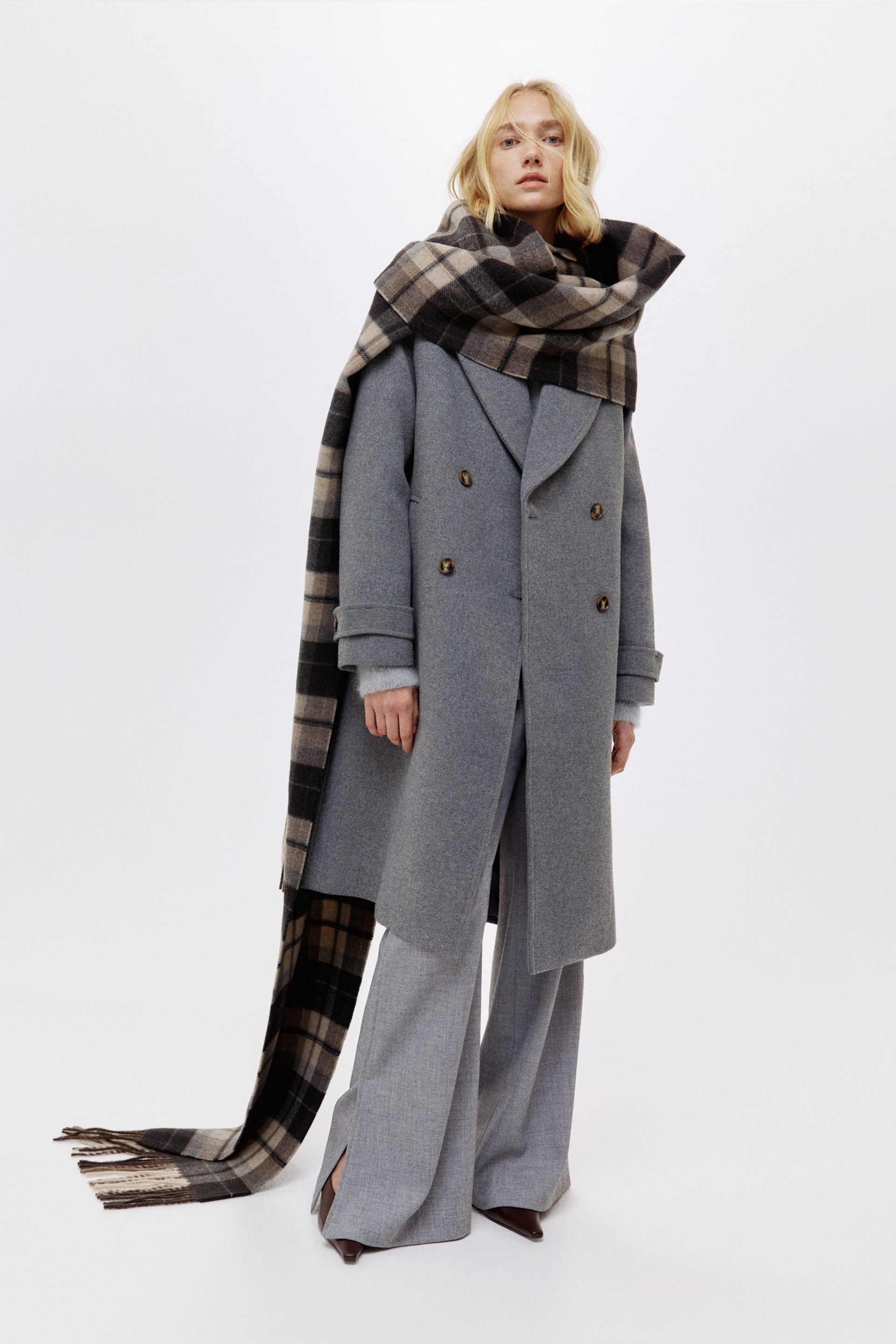 Double-Breasted Coat - Mole