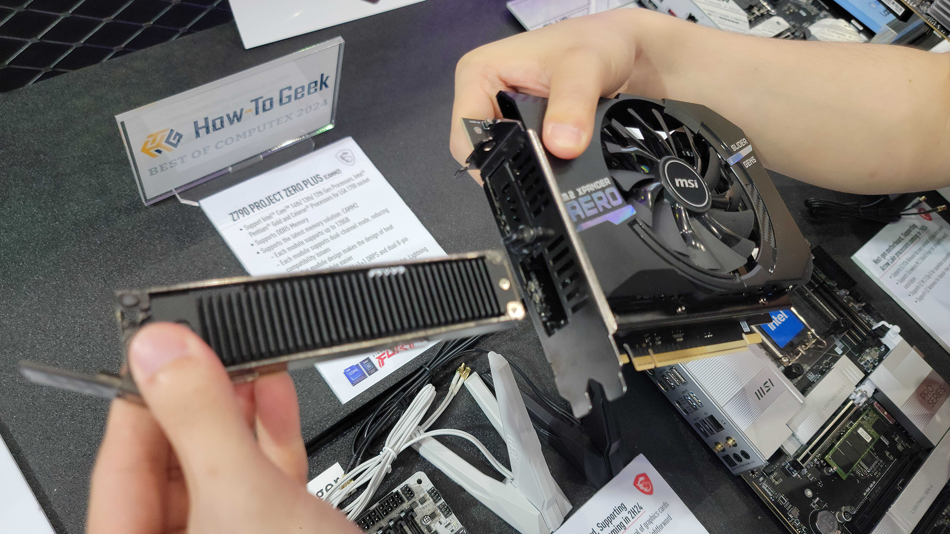 MSI's M.2 add-in card looks like a GPU, sports two hot-swap PCIe