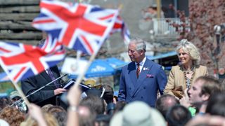 King Charles and Camilla at Queen Elizabeth's Diamond Jubilee.