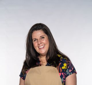 Amanda, a contestant from The Great British Bake Off 2021