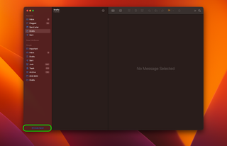 macOS Ventura Mail client showing undo send button
