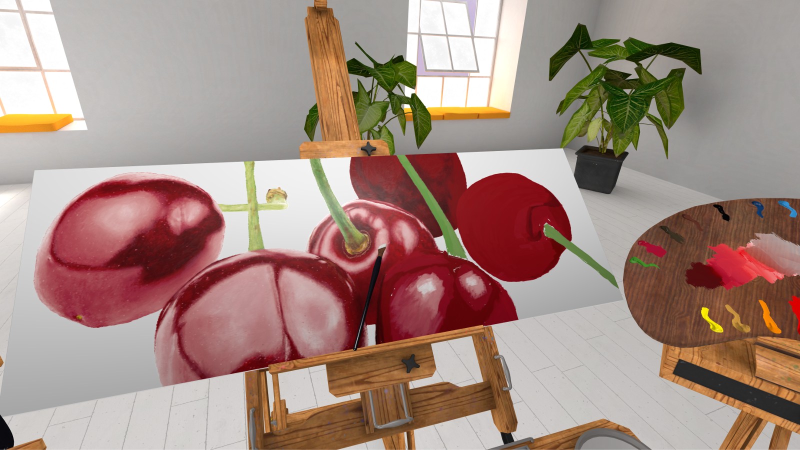 Still from the VR game Vermillion - VR Painting.