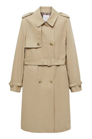 Classic Double Breasted Water Repellent Cotton Trench Coat