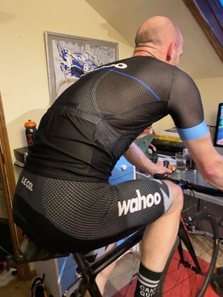 The jersey is made from very cool and airy mesh, which makes it for indoor use only – as intended