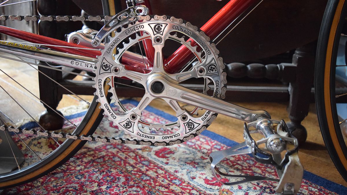 The crankset on the Colnago Mexico