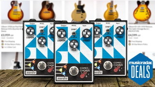 Fancy a free chorus pedal? Bag the Maestro Comet Chorus completely free when you purchase any guitar from the Gibson Reverb Demo Shop