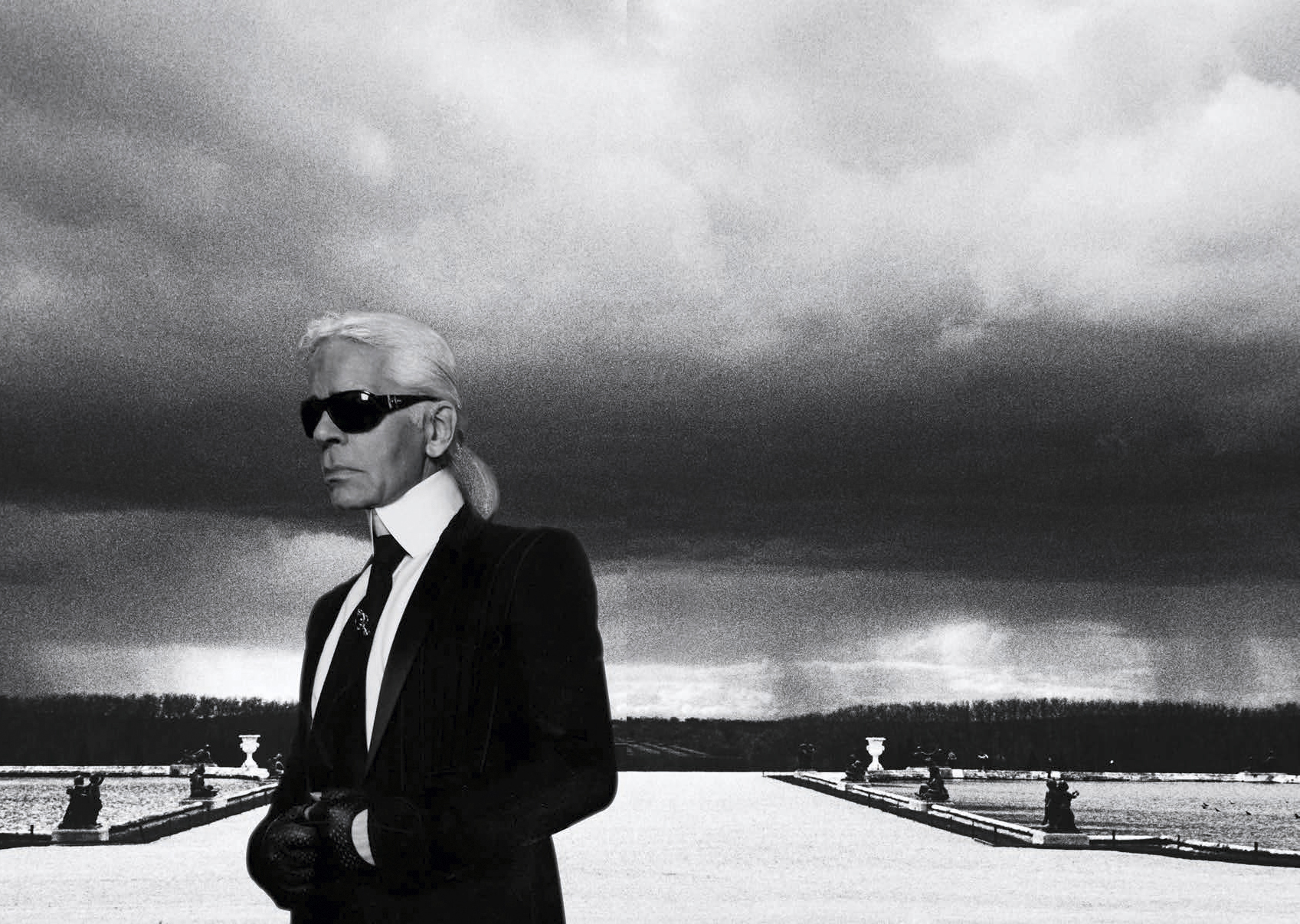 Karl Lagerfeld Karl Legend Luxury Clutch Black