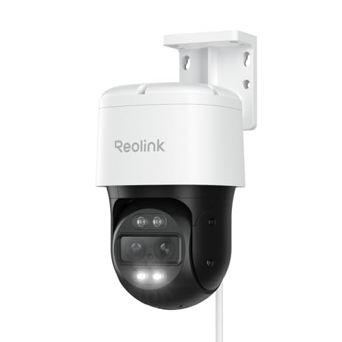 Reolink 4k Ptz Dual-Lens Poe Security Camera Outdoor With 6x Hybrid Zoom, 355° Pan 90° Tilt, Auto Tracking, Color Night Vision, Person/vehicle/pet Detection, Two-Way Audio, Trackmix Poe