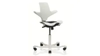 HÅG Capisco Puls 8010 office chair in white and on white background
