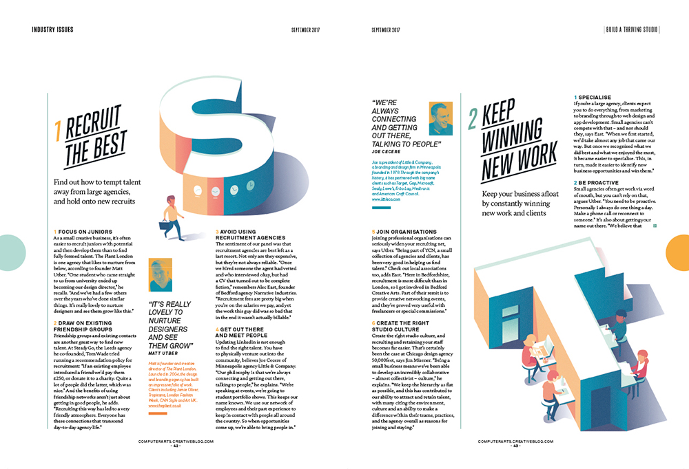An example of layered elements from Kurkdjian's illustration being used as part of an internal layout