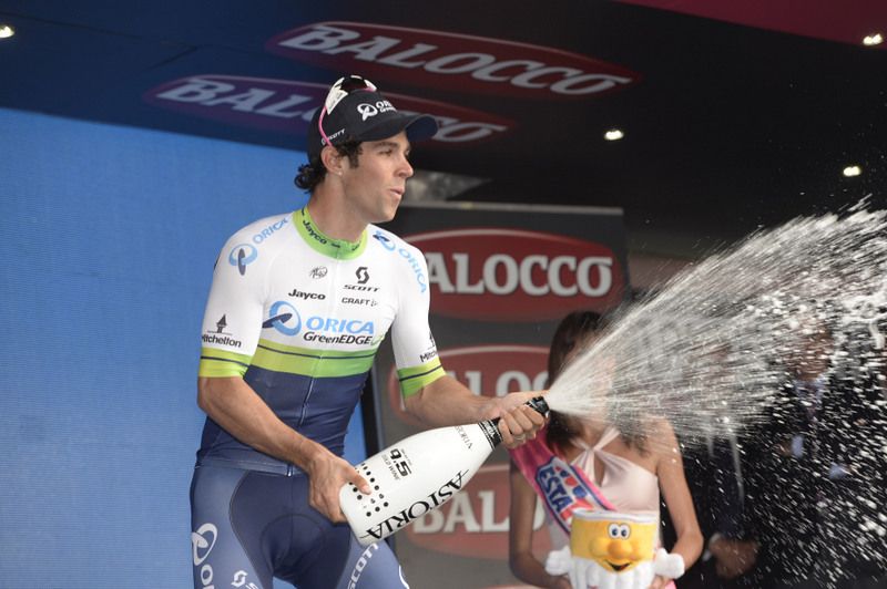 Michael Matthews had double champagne time as he also won the stage