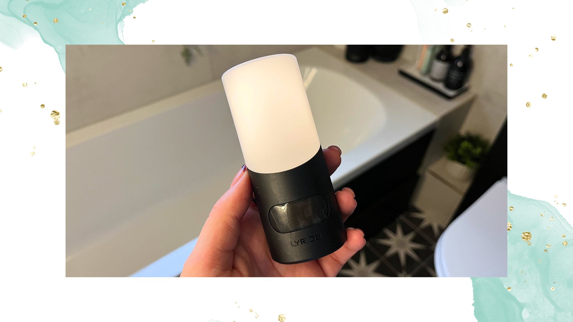 picture of motion sensor light in bathroom 