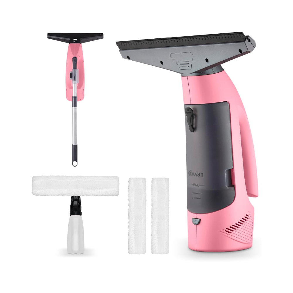 Swan x Lynsey SC59010QOC Rechargeable Cordless Window Vacuum Cleaner, one of the best window vacs