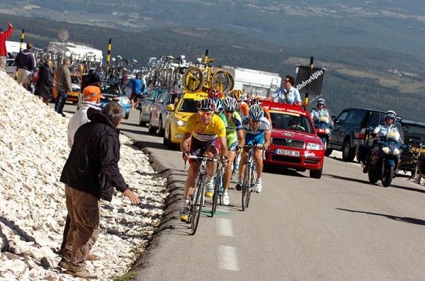 Aussie Cadel Evans (Silence-Lotto) chases the lead duo.