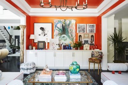 Orange and white make for an unexpected combination