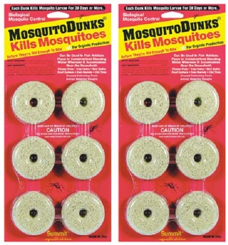 Amazon.com : Summit...responsible Solutions 110-12 Mosquito Dunks, 6 Piece - 2 Pack : Patio, Lawn & Garden