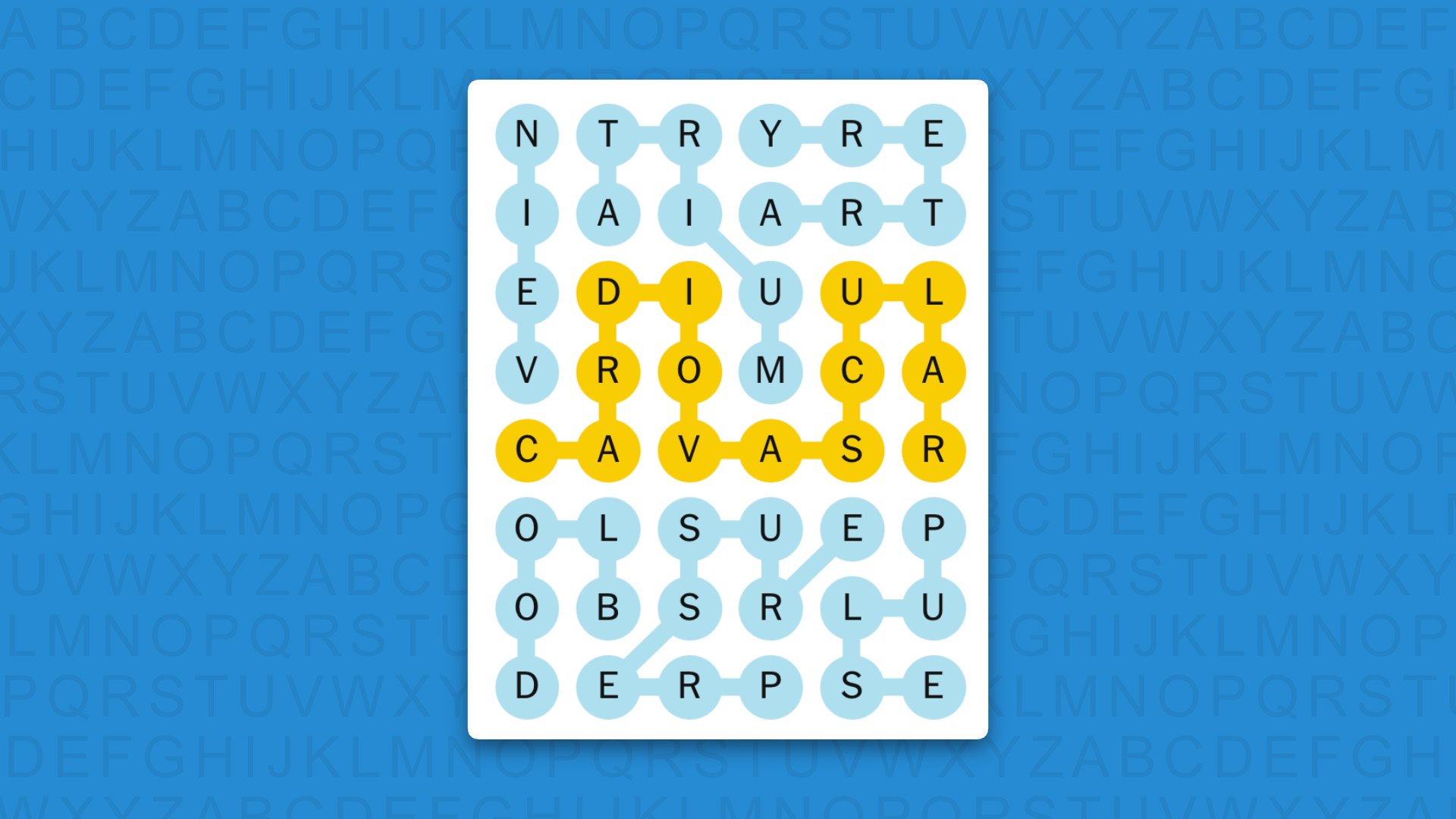 NYT Strands answers for game 940 on a blue background