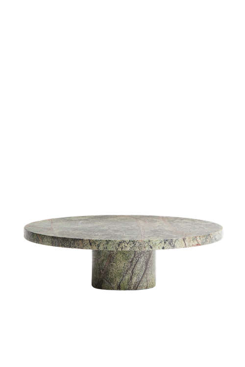 Marble Cake Stand in Green