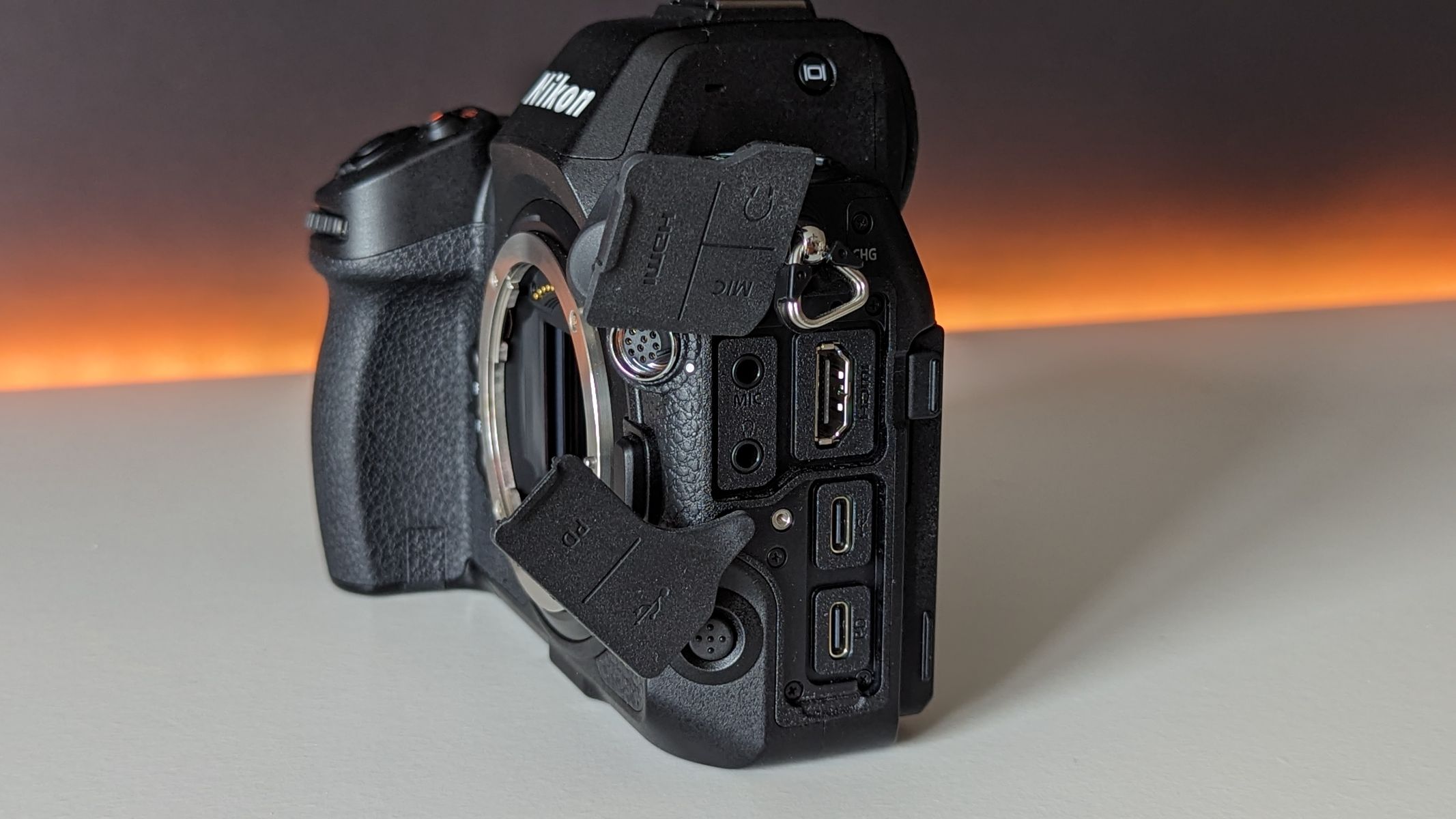 Nikon Z8 on a white table