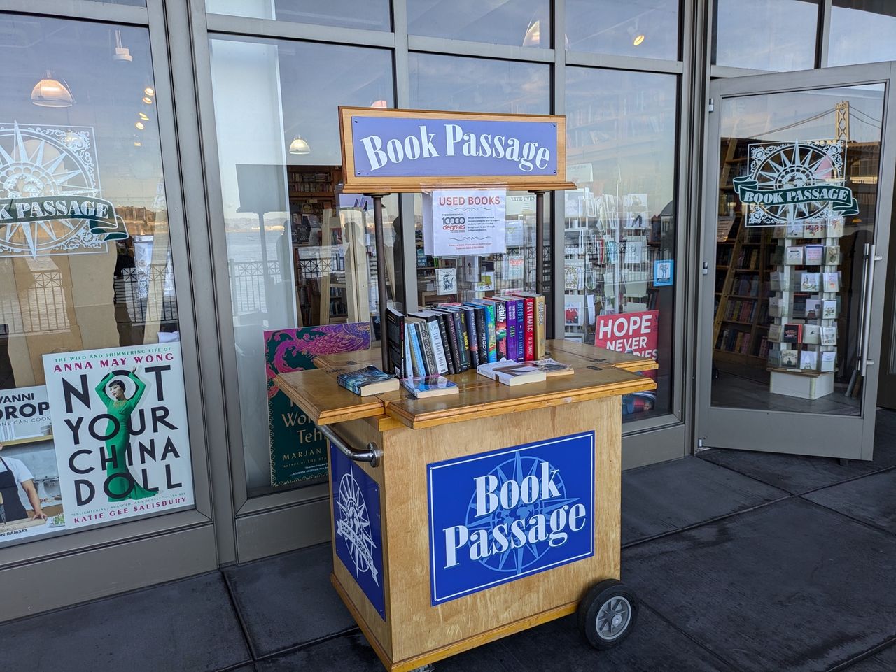 Shot of a book cart shot by a pixel 8a